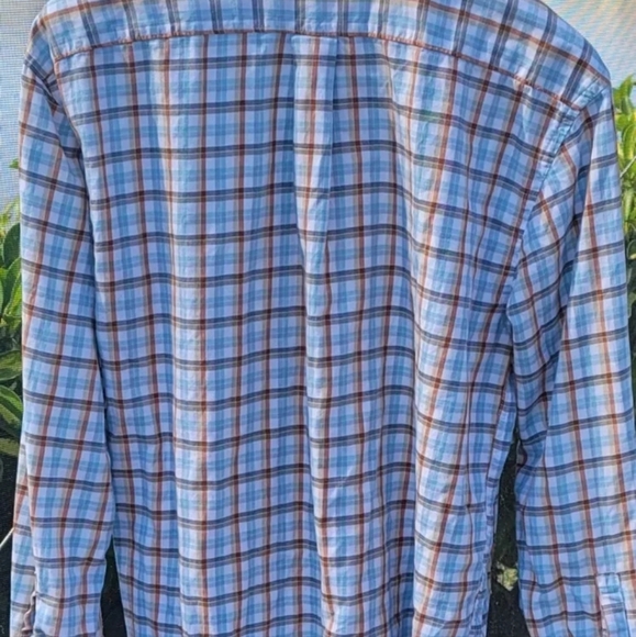 ALAN FLUSSER Men’s Large Casual Shirt MULTI COLOR Plaid Button Down. - Picture 2 of 3